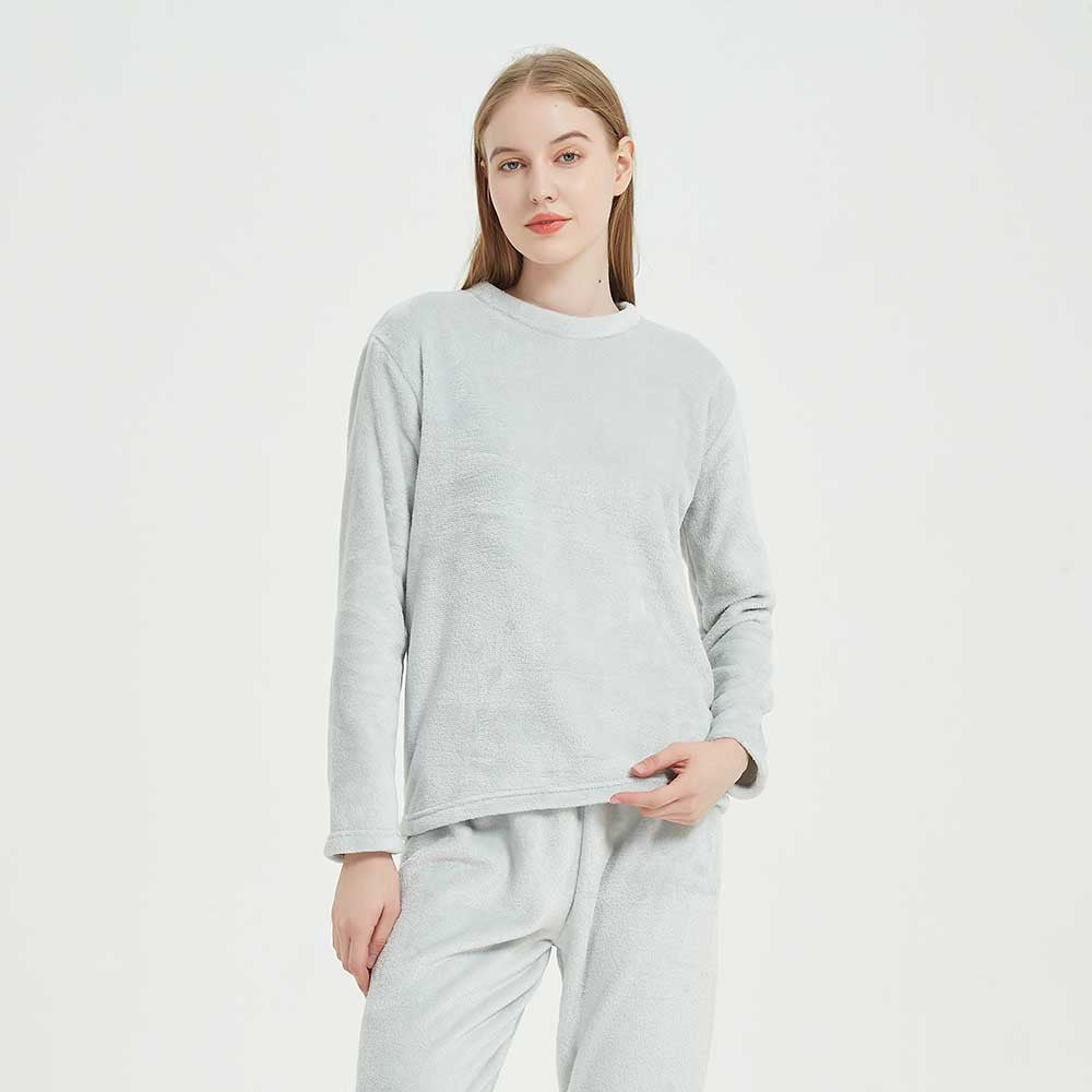 Pijama terciopelo perla