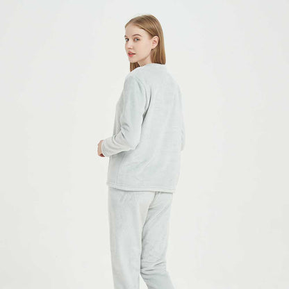 Pijama terciopelo perla