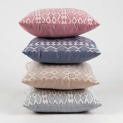 COJIN JACQUARD MADRAS  ESMERALDA  - FUNDA + RELLENO