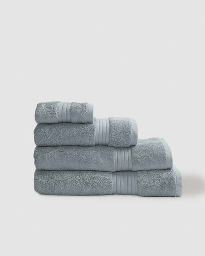 Toalla de baño 700gr cenefa rayas índigo