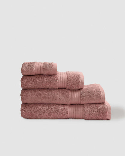 Tovallola de bany 700gr sanefa ratlles rosa keike