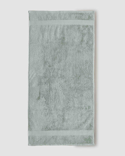 Toalla de baño 700gr cenefa rayas verde keike