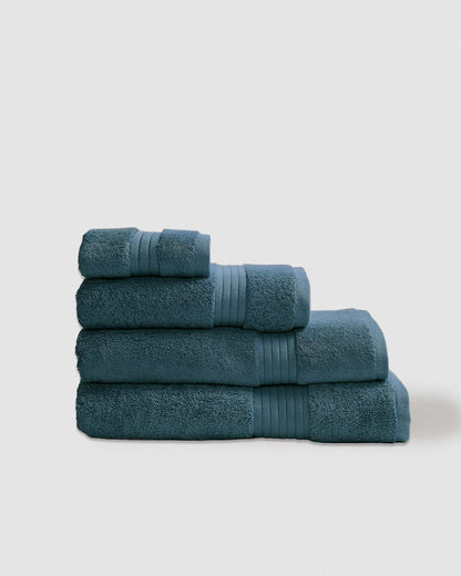 Toalla de baño 700gr cenefa rayas verde menta