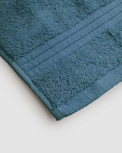 Toalla de baño 700gr cenefa rayas verde menta