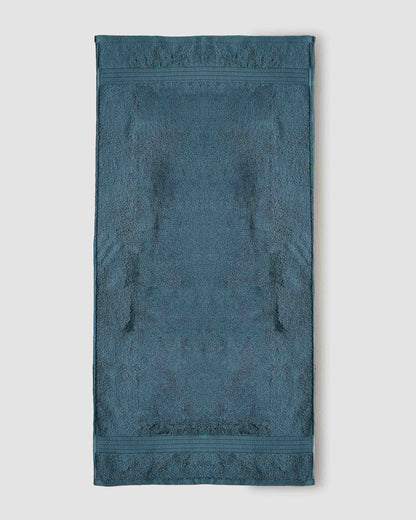Toalla de baño 700gr cenefa rayas verde menta