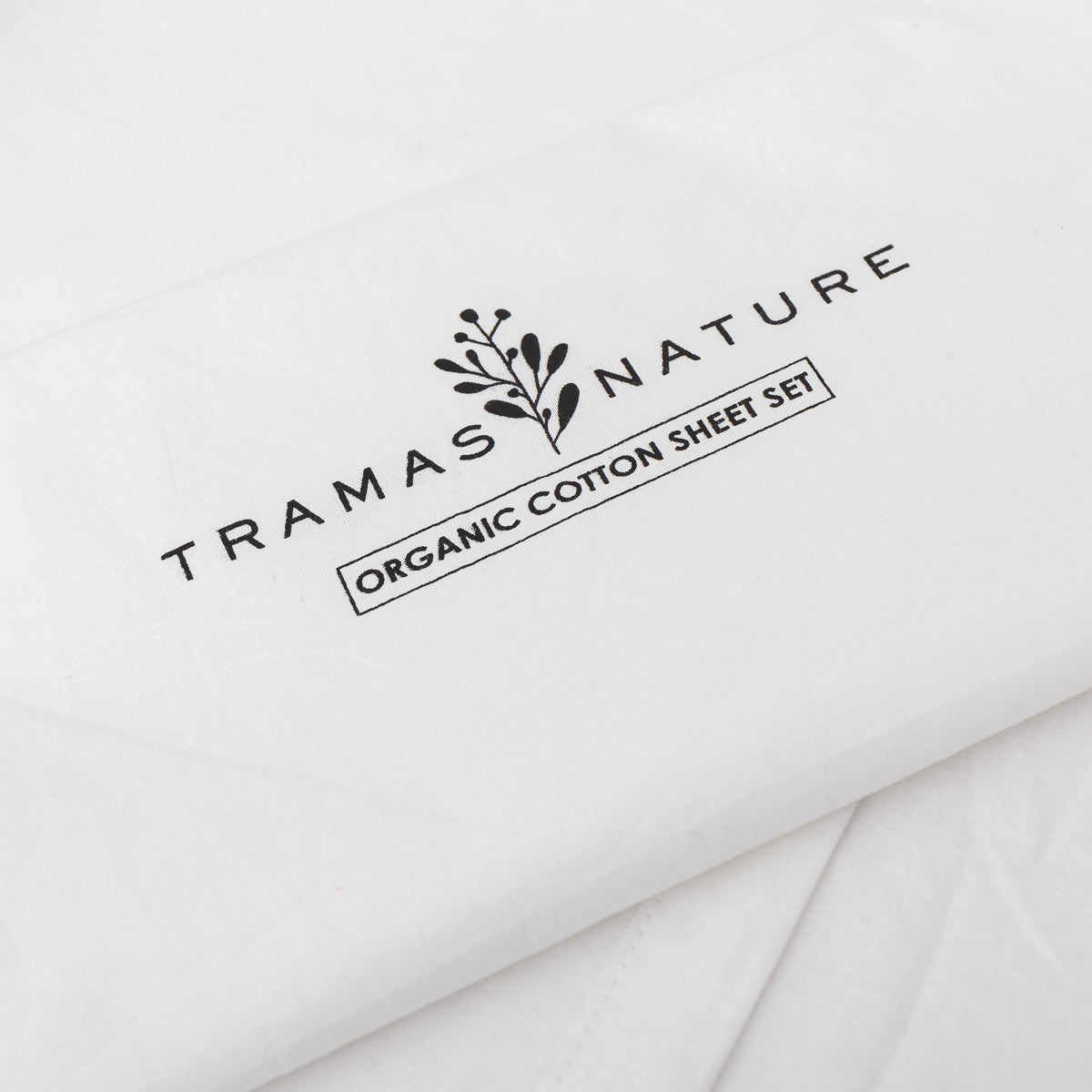 Juego de sábanas algodón orgánico blanco