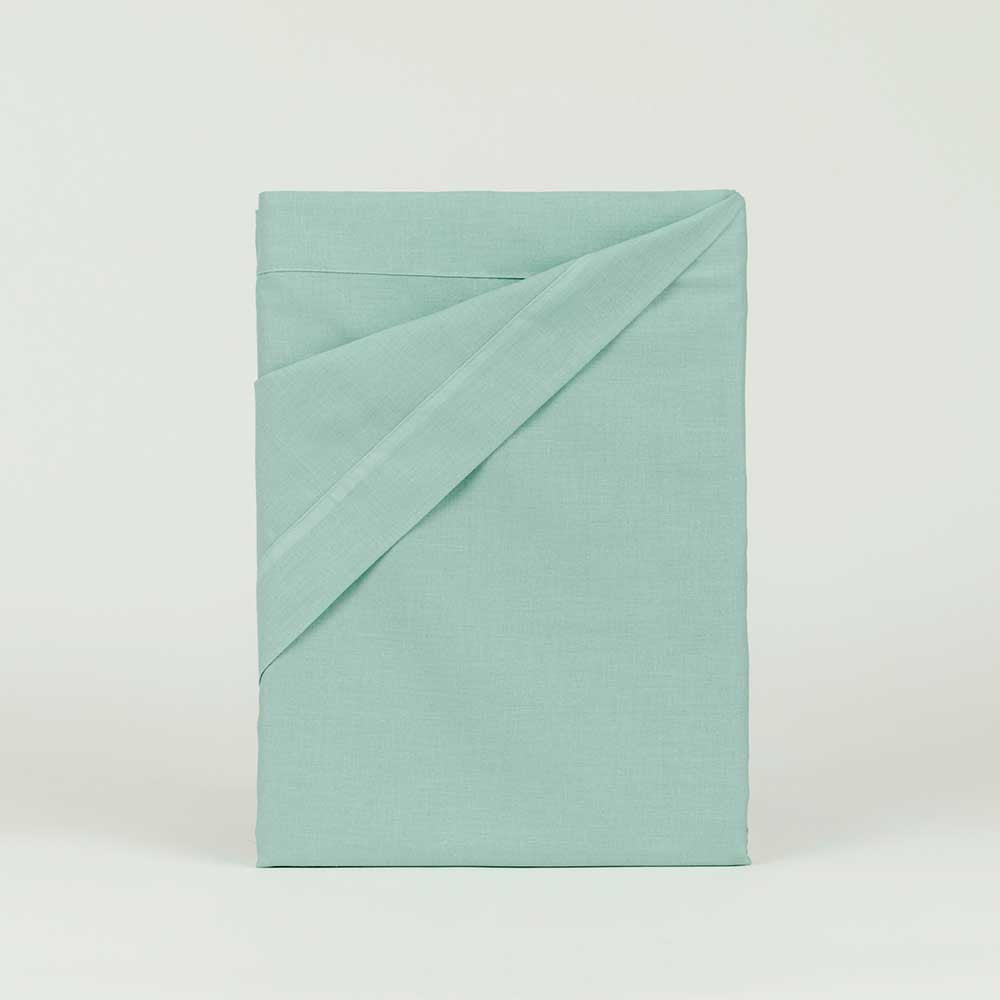 Juego de sábanas algodón verde tiffany