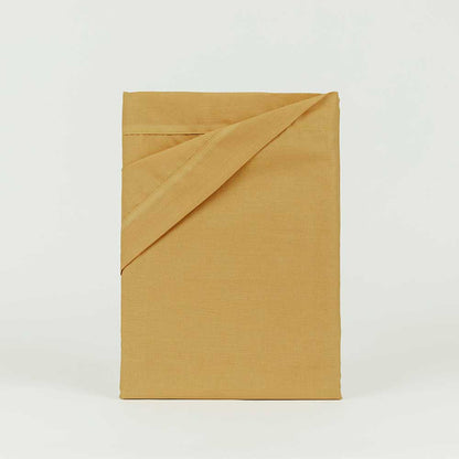 Juego de sábanas algodón lisas mostaza