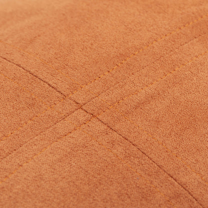 Cojín cuadrante Ante mandarina - funda + relleno