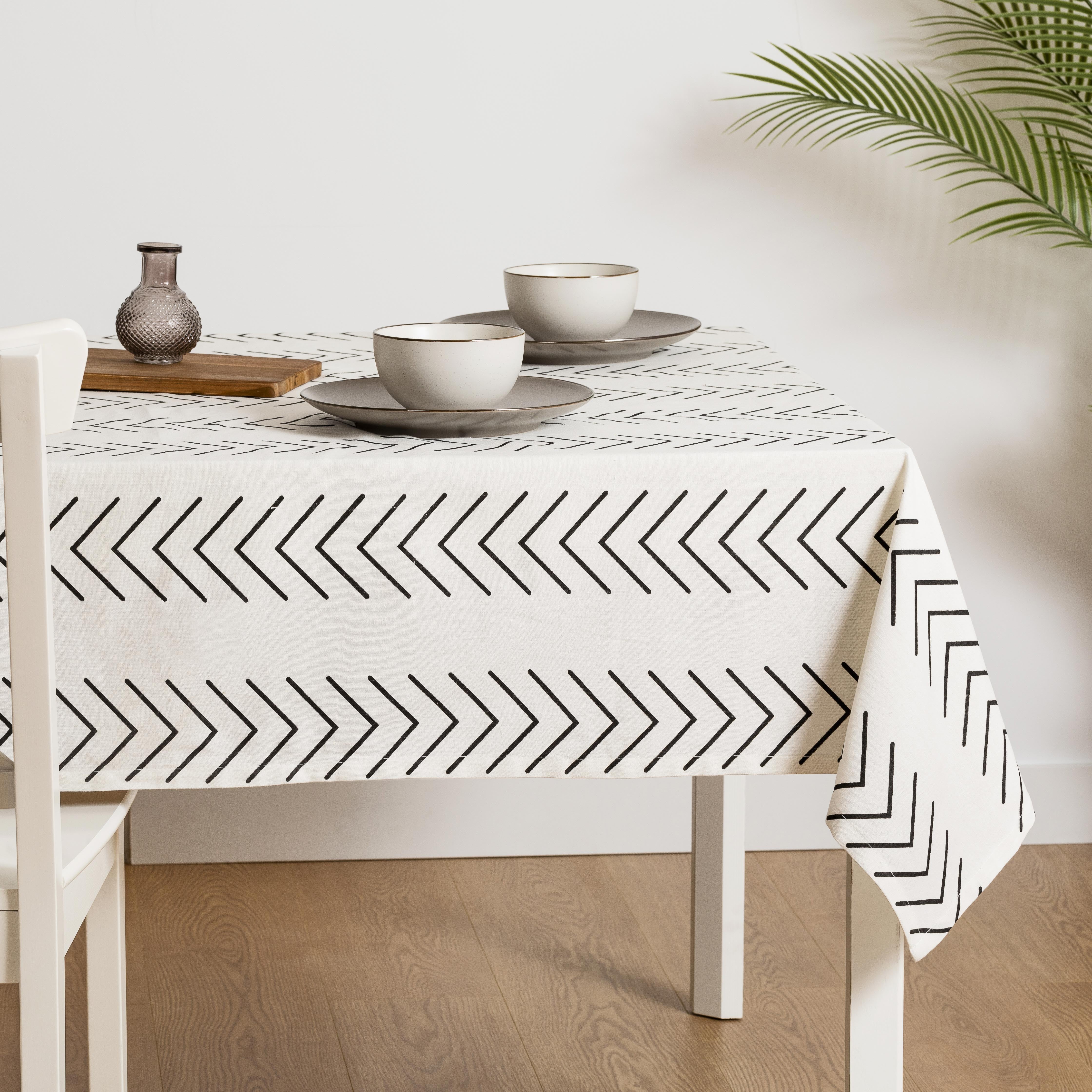 Mantel algodón Almunzar negro