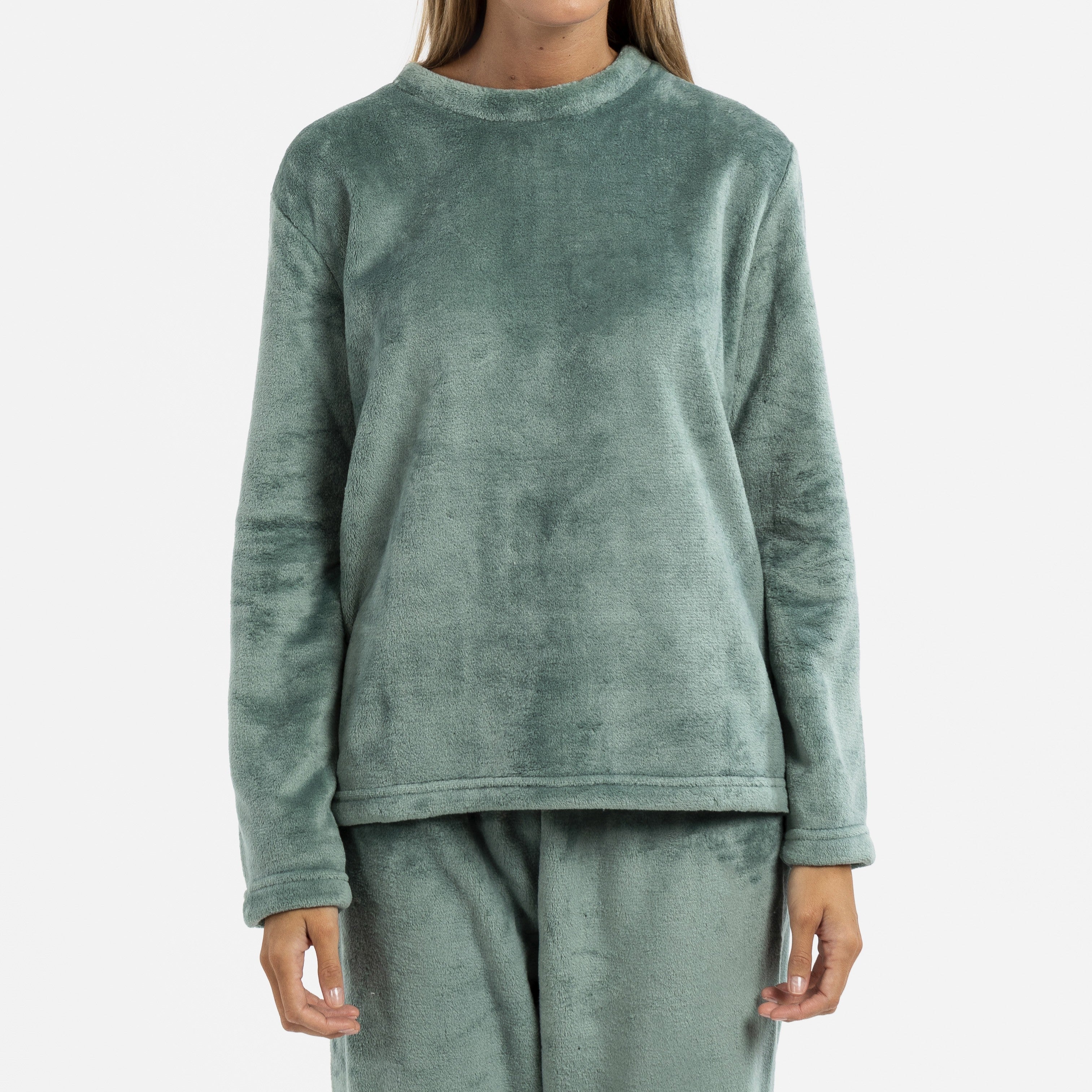 Pijama terciopelo verde frances