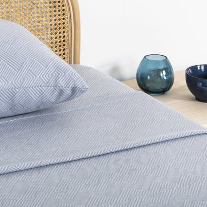 Jogo de lençóis térmicos Oscar azul índigo