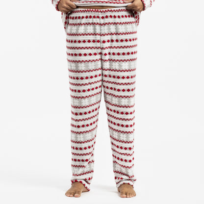 Pijama masculino de lã coral, Filipo vermelho