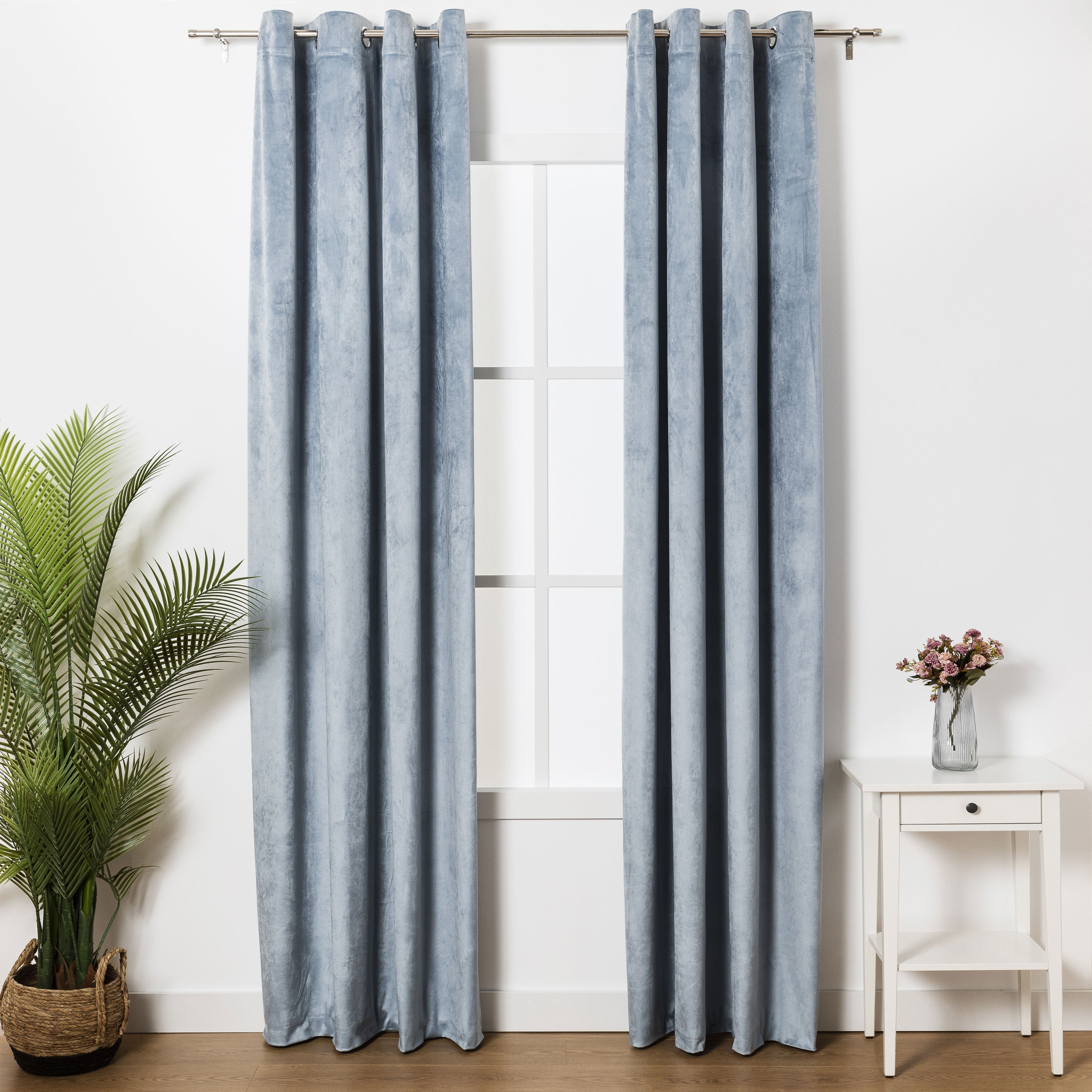 Cortina New terciopelo Índigo