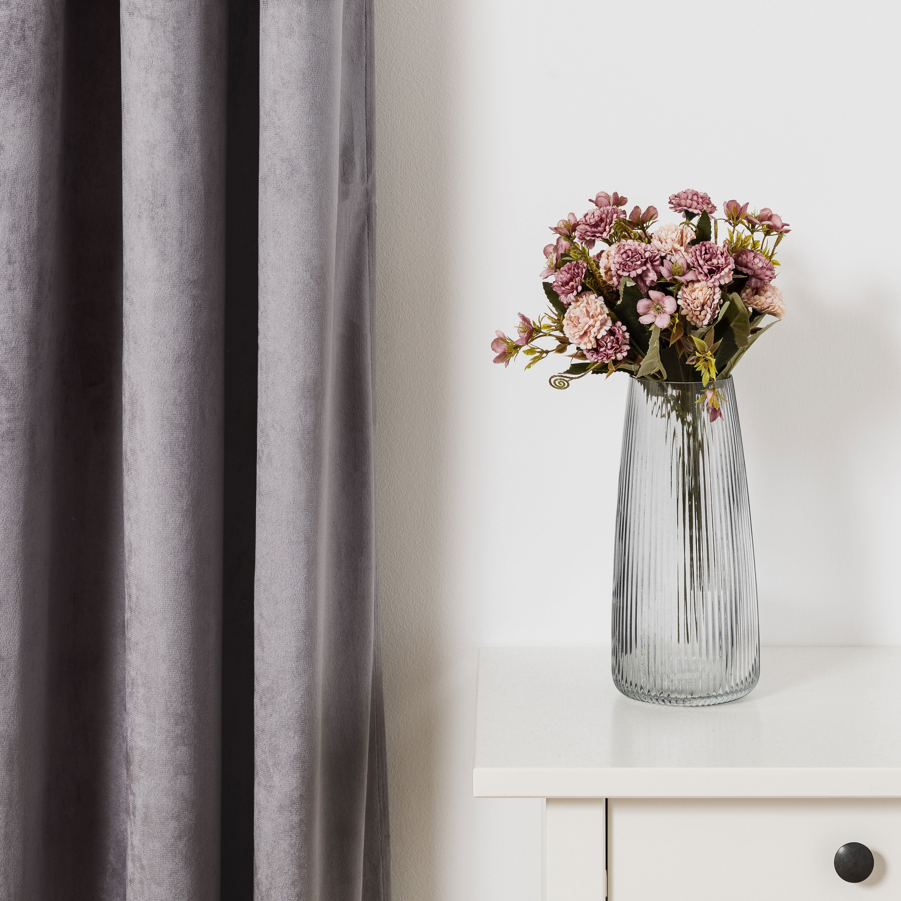 Cortina New terciopelo Gris Marengo