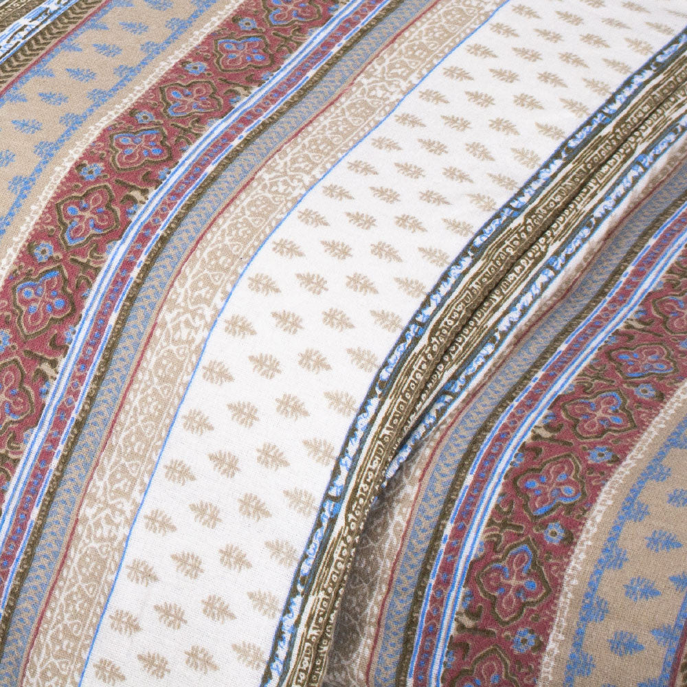 Capa de edredom Carmela de flanela para solteiro na cor marrom