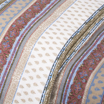 Capa de edredom Carmela de flanela para solteiro na cor marrom