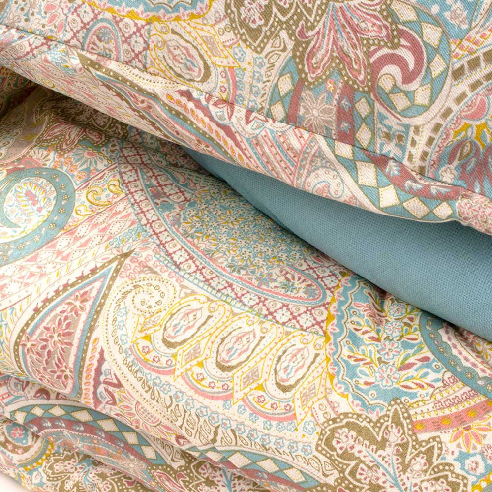 Capa de edredom de solteiro Susi em algodão marrom