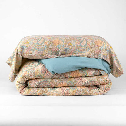 Capa de edredom de solteiro Susi em algodão marrom