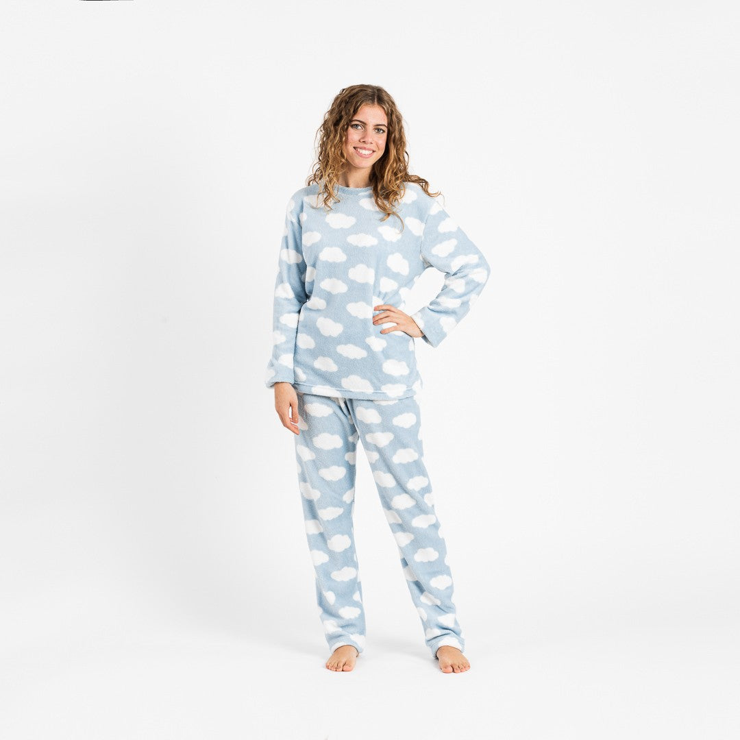 Pijama coral Nube celeste