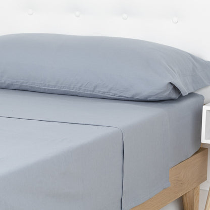 SET LENZUOLA IN FLANELLA SOLIDA