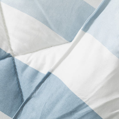 Edredom com estampa listrada Indigo Calcutta