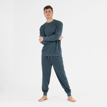 Conjunto deportivo largo hombre verde menta