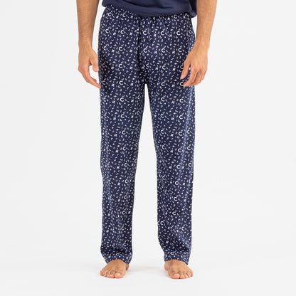 Pijama hombre manga corta Yelco azul marino
