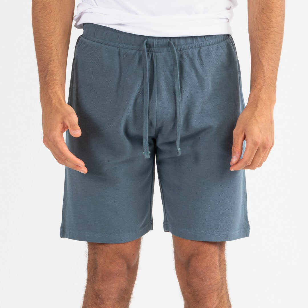 Conjunto deportivo corto hombre blanco - menta