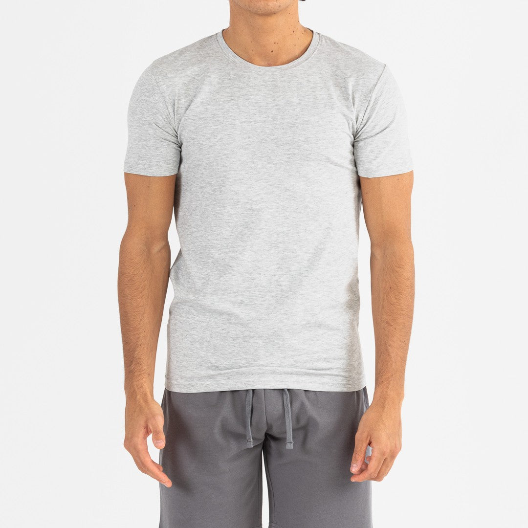 Conjunto deportivo corto hombre gris - marengo