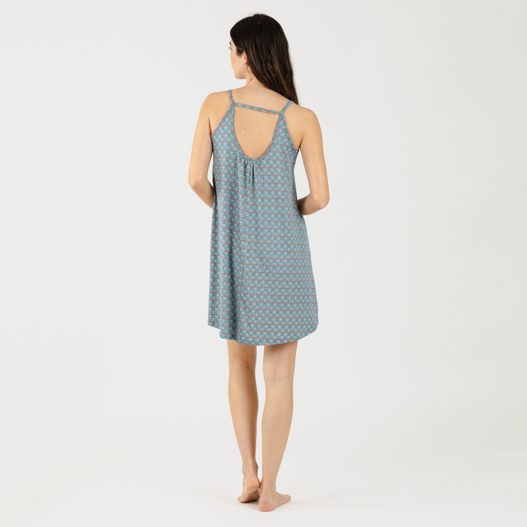 Vestido punto sedoso Hello indigo