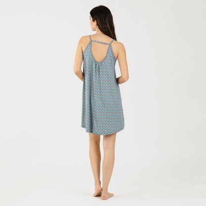 Vestido punto sedoso Hello indigo