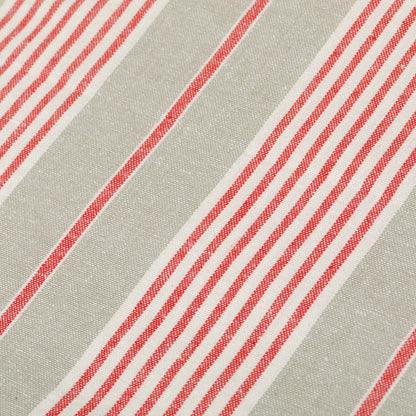 Toalha de mesa listrada vermelha
