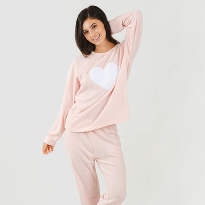 Pijama polar Praga rosa