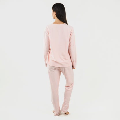 Pijama polar Praga rosa