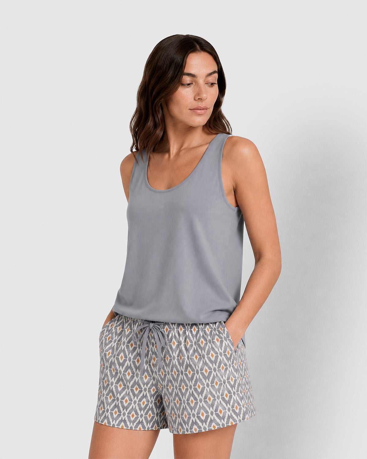 Pijama tirantes algodón waterloo índigo