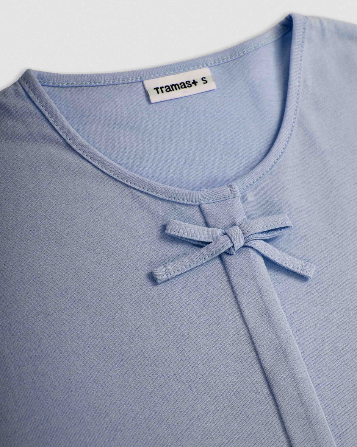Pijama largo de algodón lazo índigo