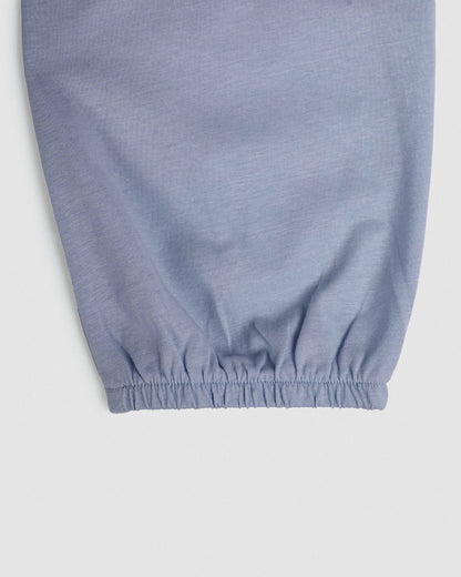 Pijama largo de algodón lazo índigo