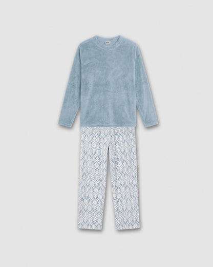 Pijama coral bibury azul