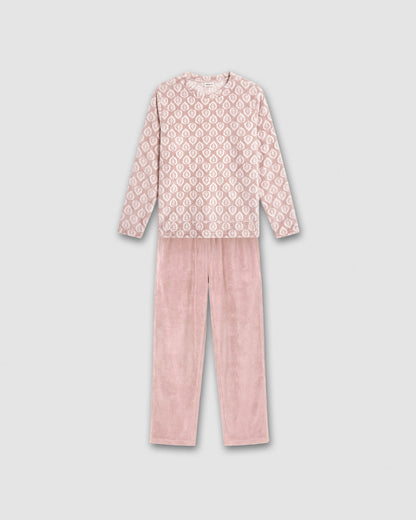 Pijama coral upepo rosa