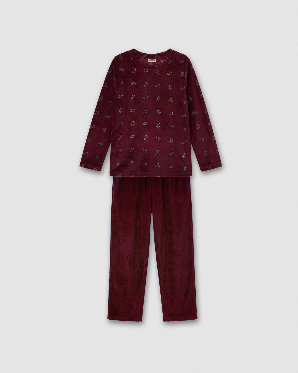 Pijama coral gemelli burdeos