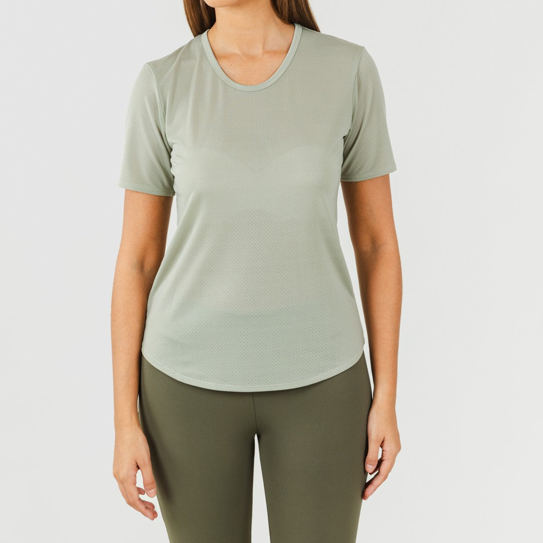 Conjunto deportivo leggings largo mujer verde hoja/cacería