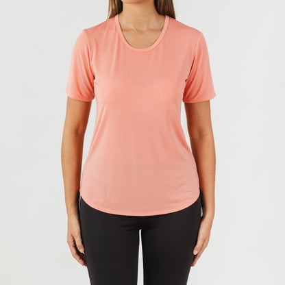 Conjunto deportivo leggings largo mujer naranja/negro