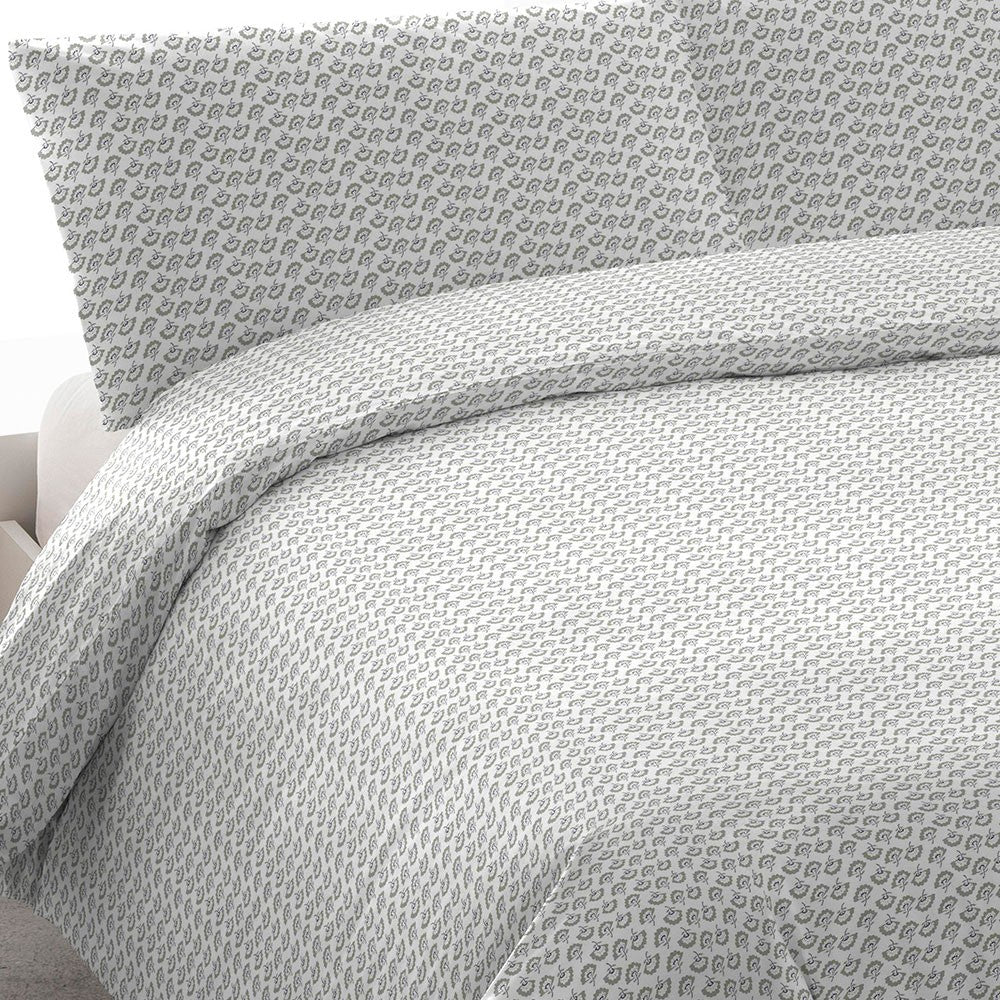 Funda nórdica algodón percal Diana verde tiffany