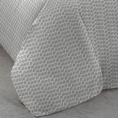 Funda nórdica algodón percal Diana verde tiffany