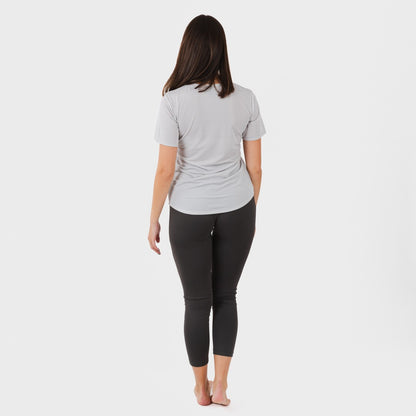Conjunto deportivo leggings largo mujer gris perla - marengo