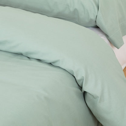 Capa de edredom lisa de algodão