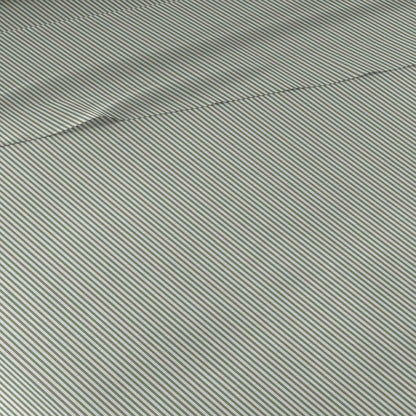 Leia Green Hunting Striped Cotton Sheet Set