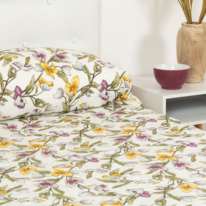 SET LENZUOLA PERCALE ALG MAGNOLIO