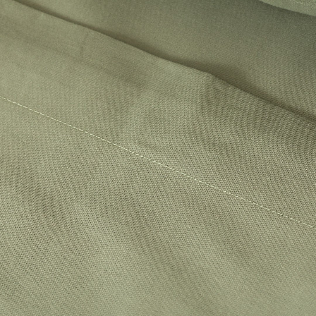 Juego de sábanas algodón lisas verde cacería